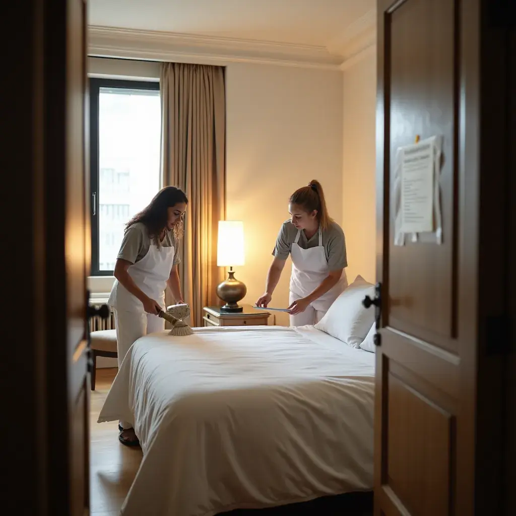 Before and after images showcasing a transformed living room after deep cleaning.