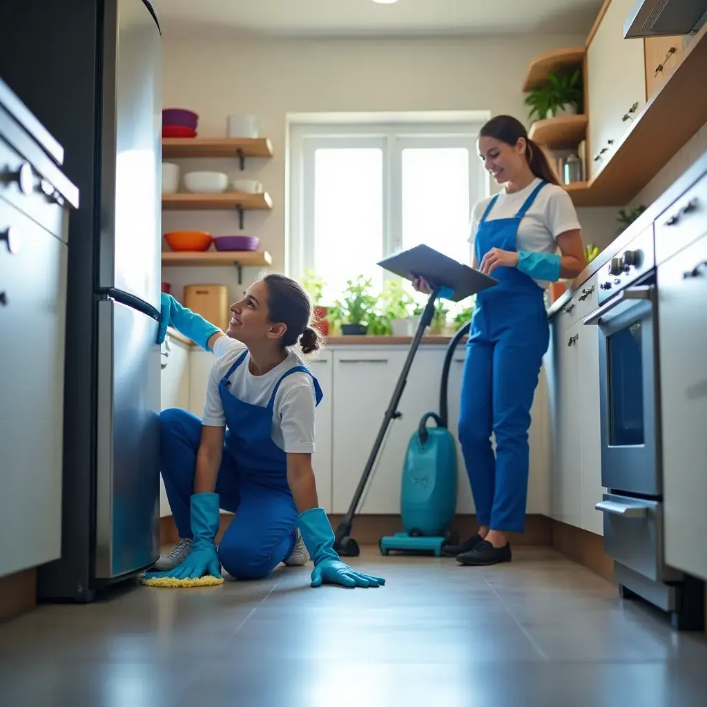 An organized supply cart with cleaning tools and solutions ready for use.